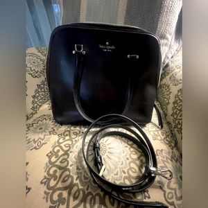 Black small Kate spade purse w removable strap